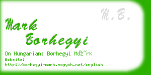 mark borhegyi business card